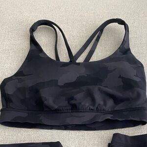 Lululemon Energy Black Camo Sports Bra